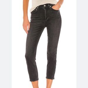 Agolde Riley High Rise Straight Crop Jeans